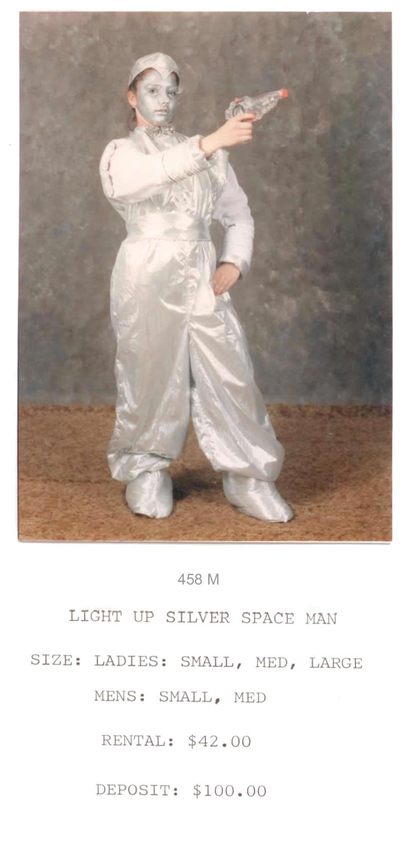 LIGHT UP SILVER SPACE MAN